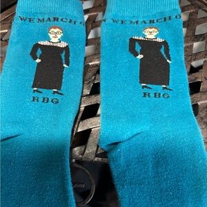 RBG Graphic Socks Teal Color